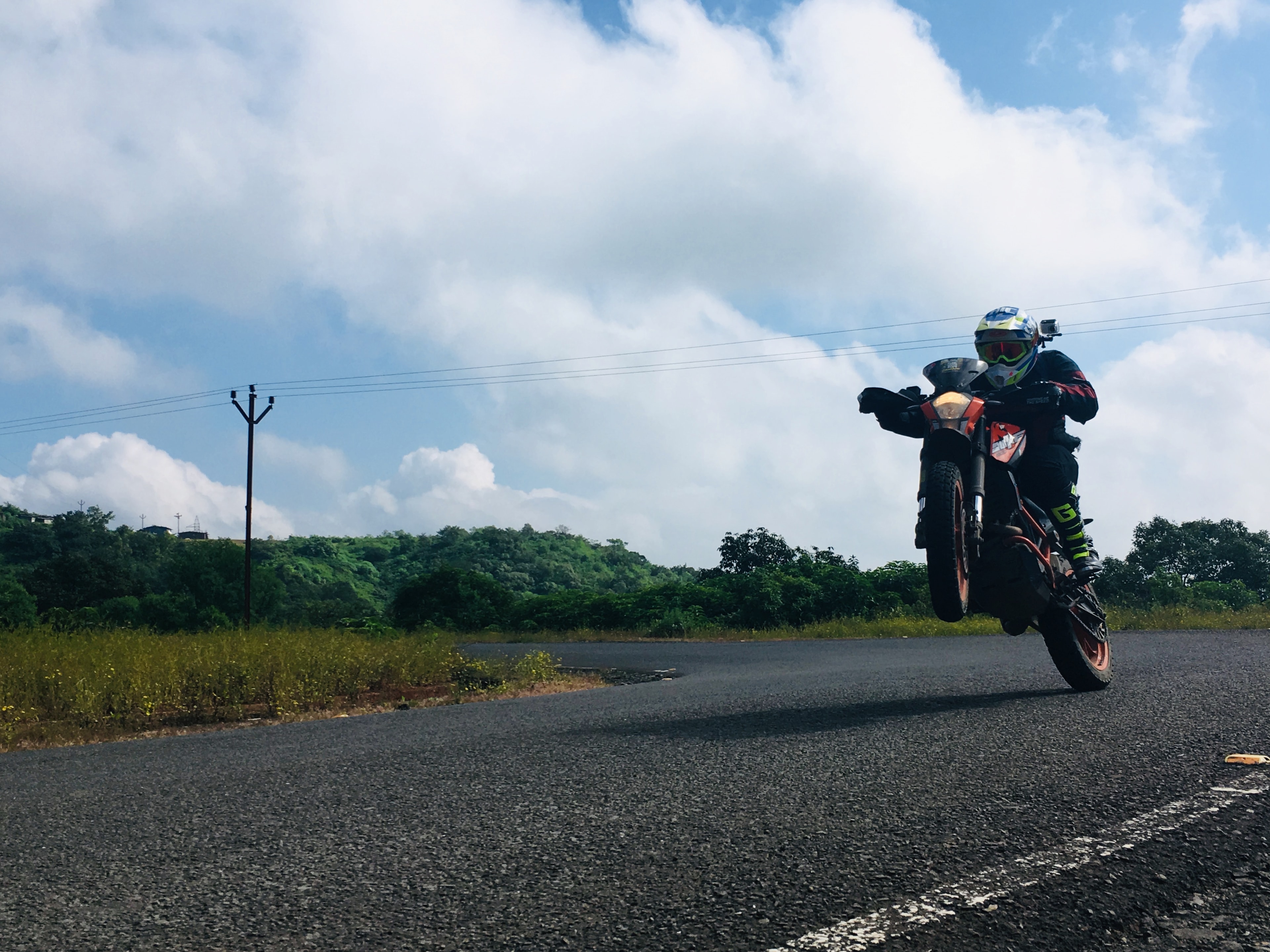 Sparrowteck Performance motorcycle action shot 3