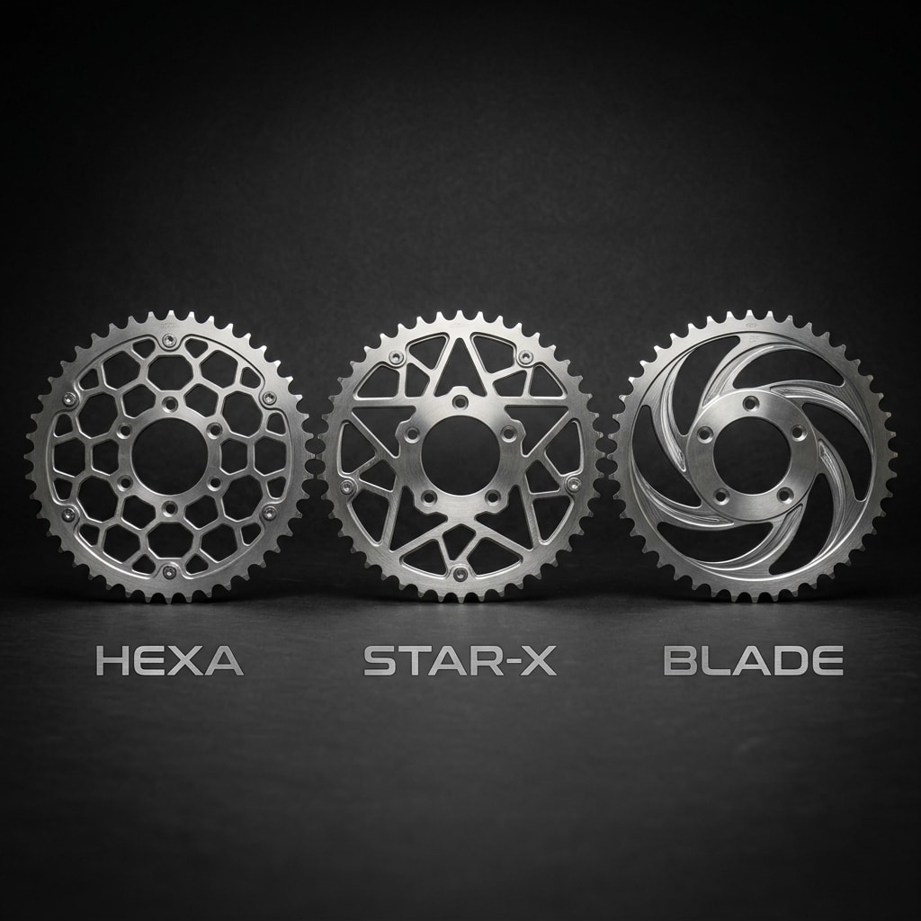 Sparrowteck lightweight sprocket wheel design